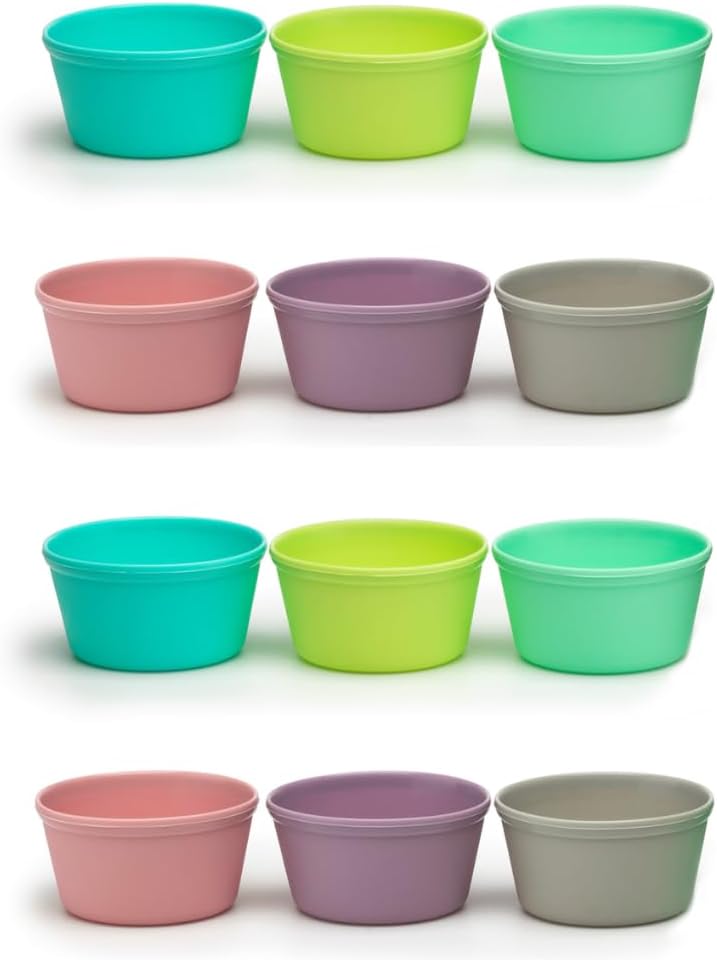 Rainbow Silicone Food Cups 12 pc