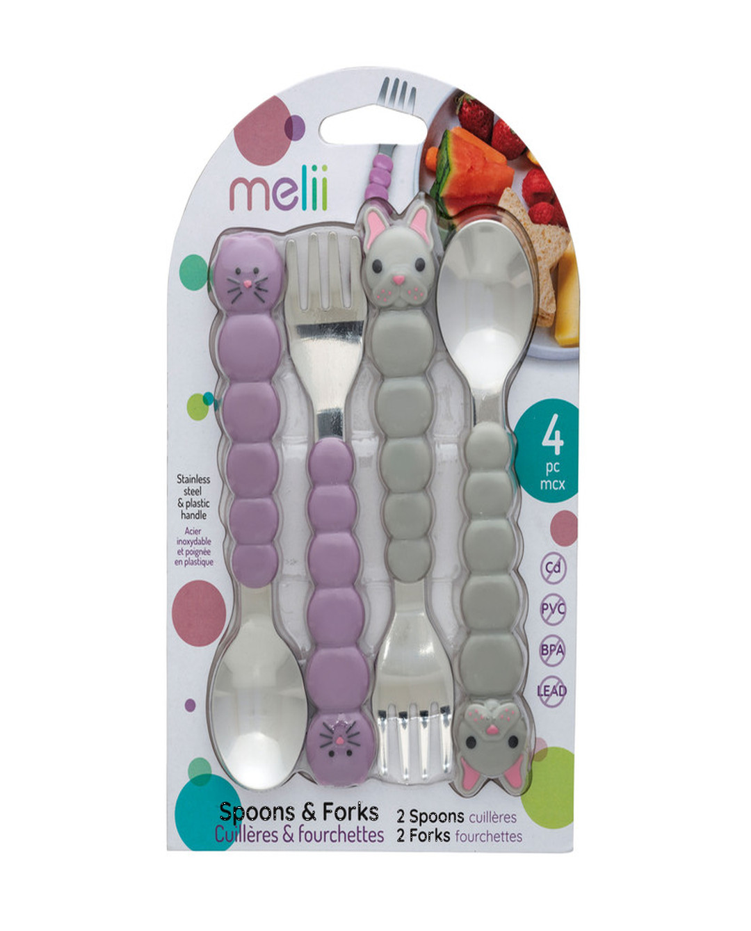 Cat & Bulldog Spoon & Fork