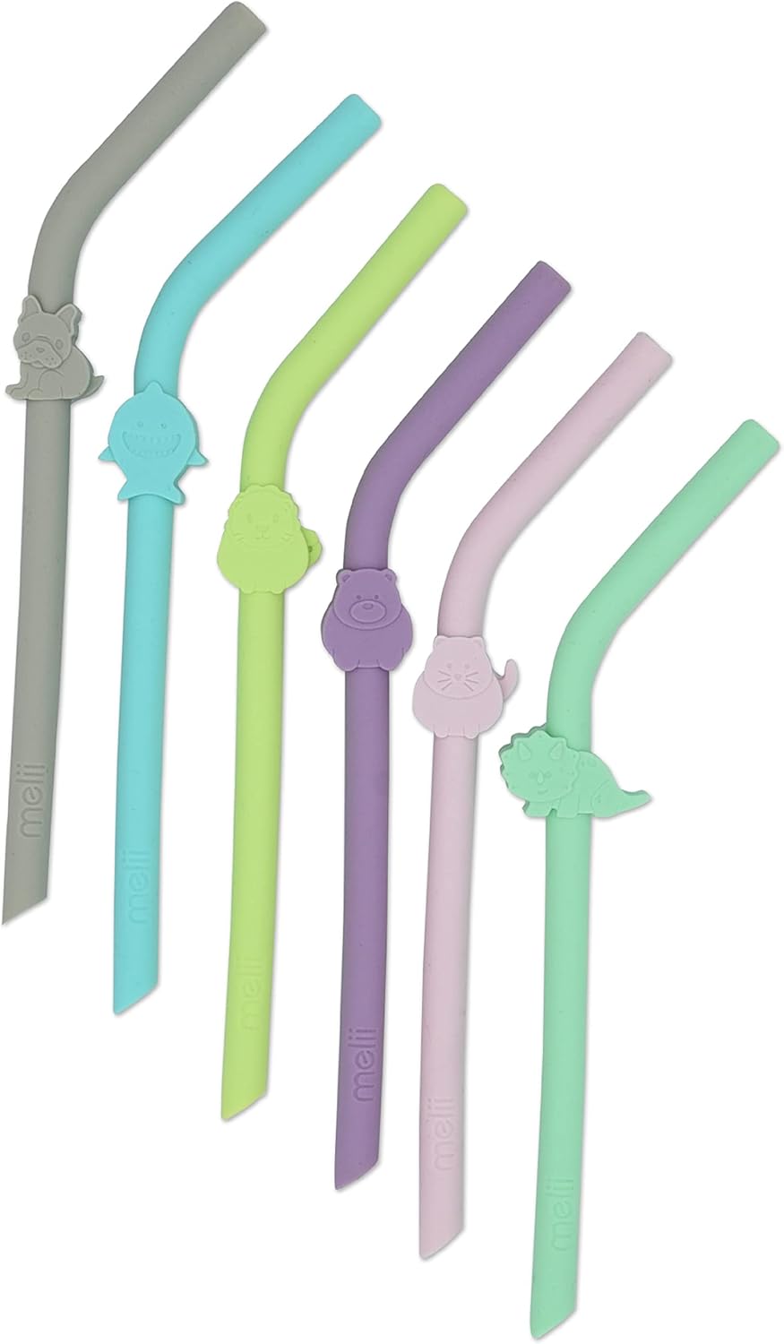 Silicone Straws 6 pc Set