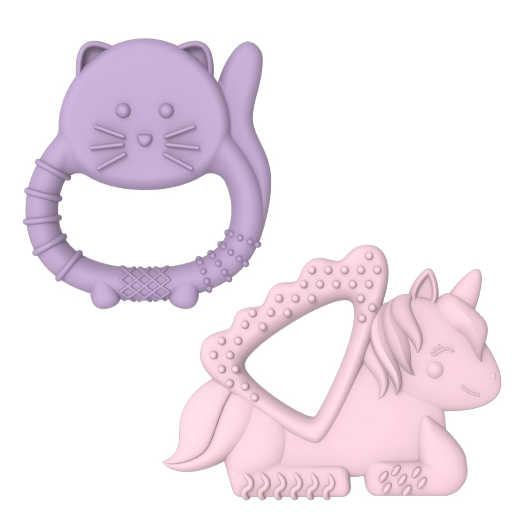 Silicone Toy - Unicorn + Cat