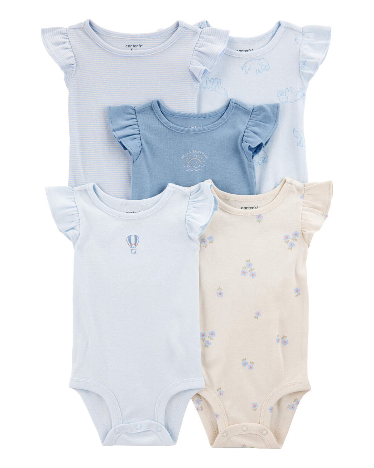 CARTERS 5PK ONESIES