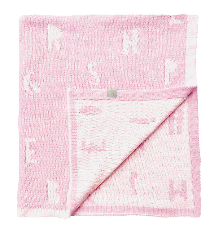 FEATHER CHENILLE BLANKET PINK