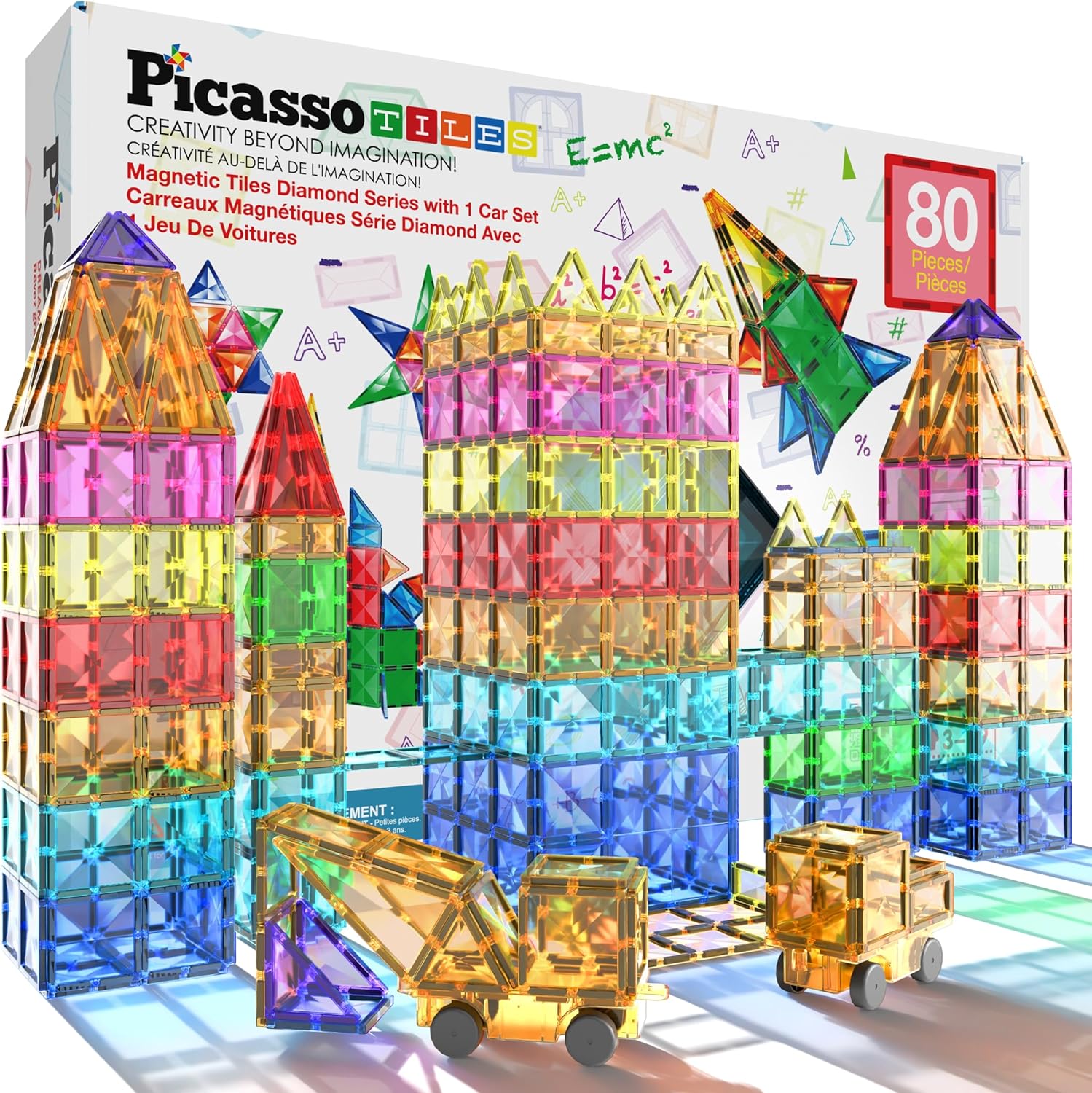 80pc Magnetic Tiles in Blister