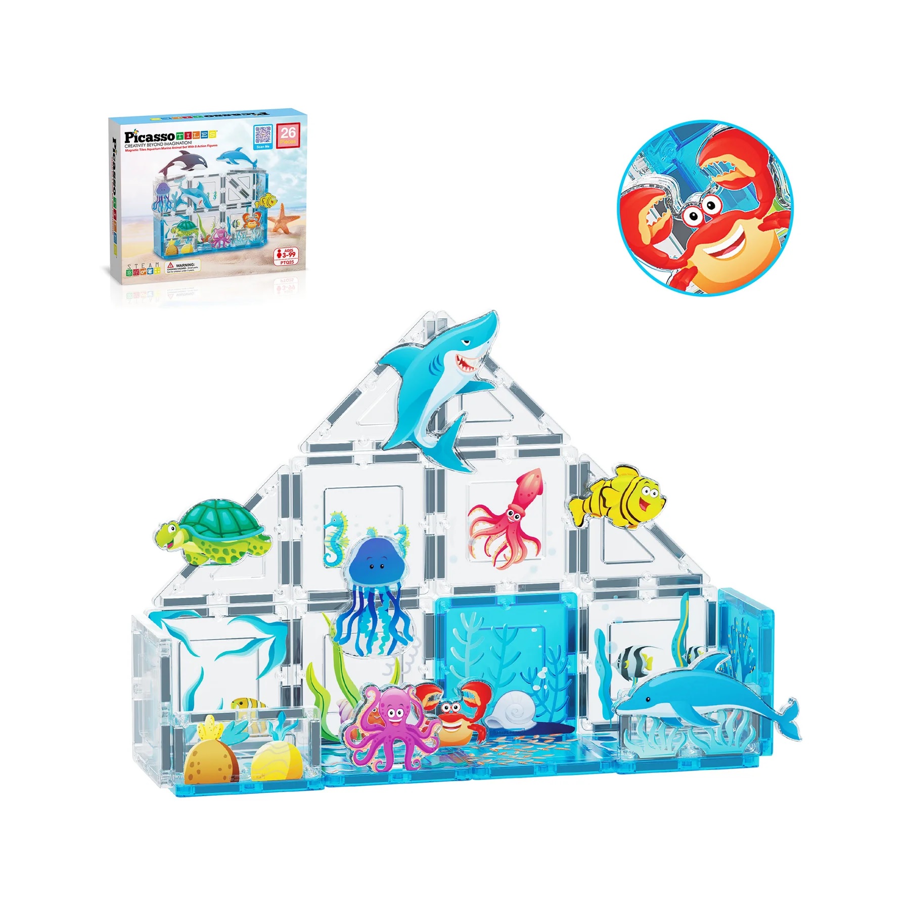 26pc Aquarium Theme Construction