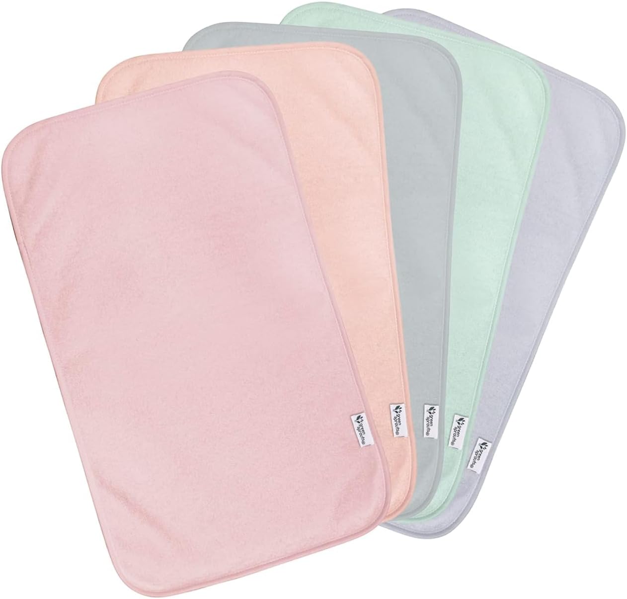 Stay-dry Burp Pads (5pk)-Rose