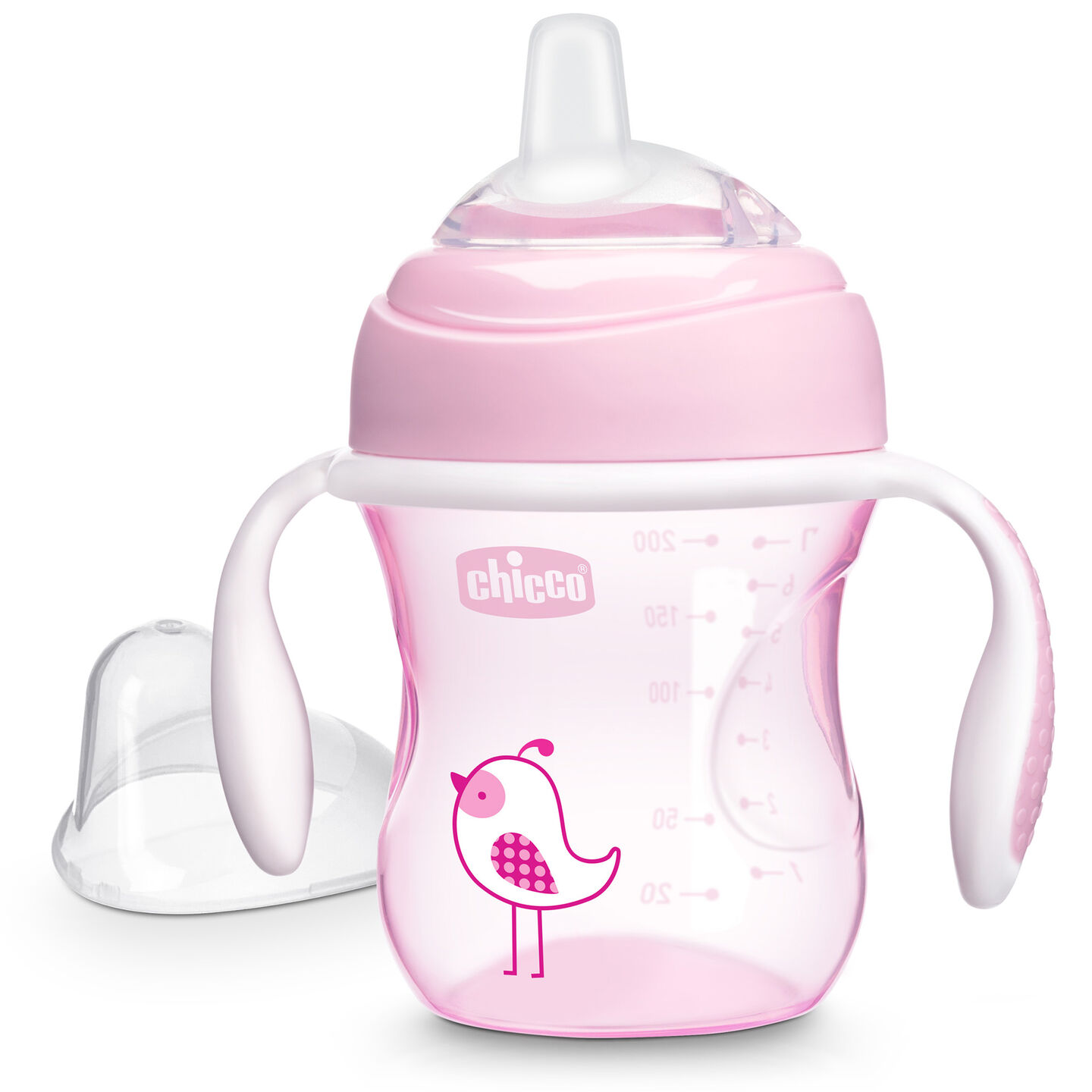 SIL SPOUT TRANSITION CUP PINK 4M