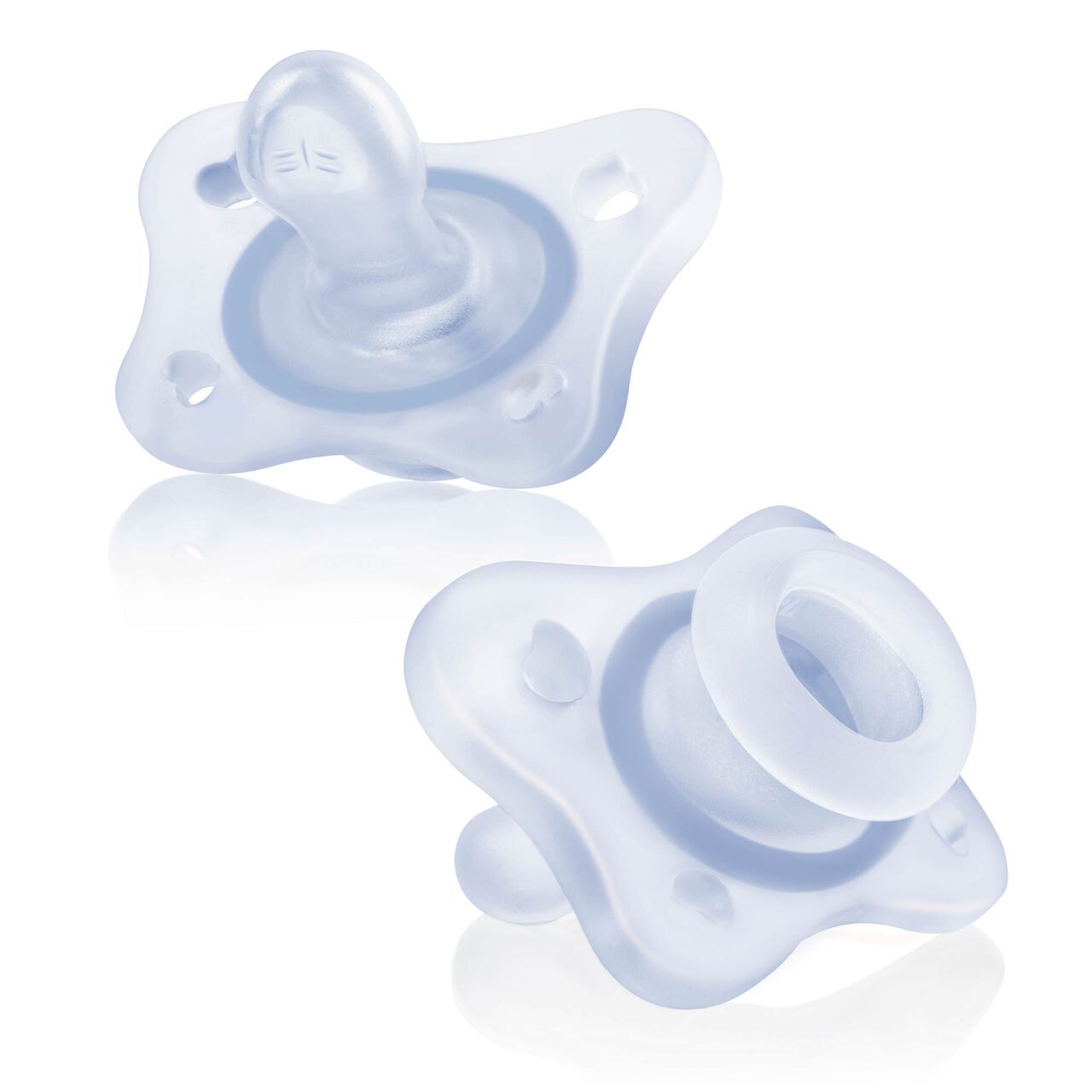 MINI PACIFIER BLUE 0-2M 2PC