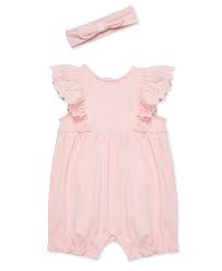 Rose Eyelet Romper-Hband