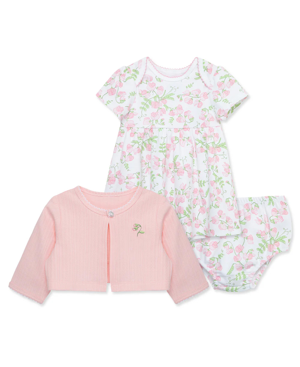 Sweet Pea Dress Set-Pink
