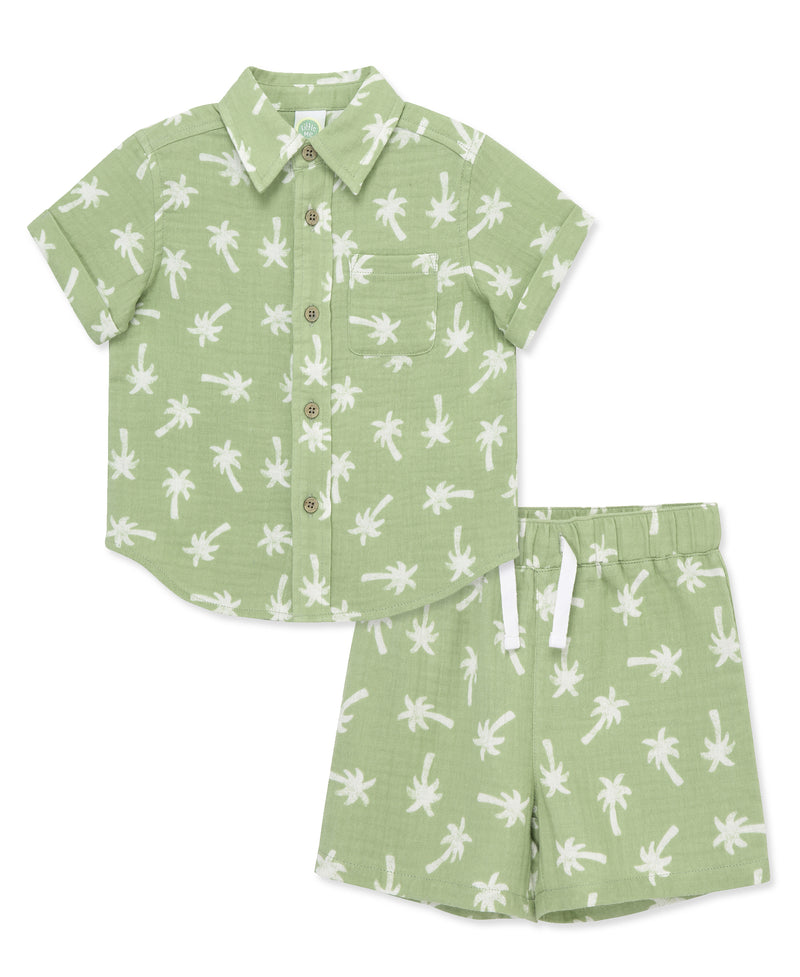 Tropical Woven Short Set