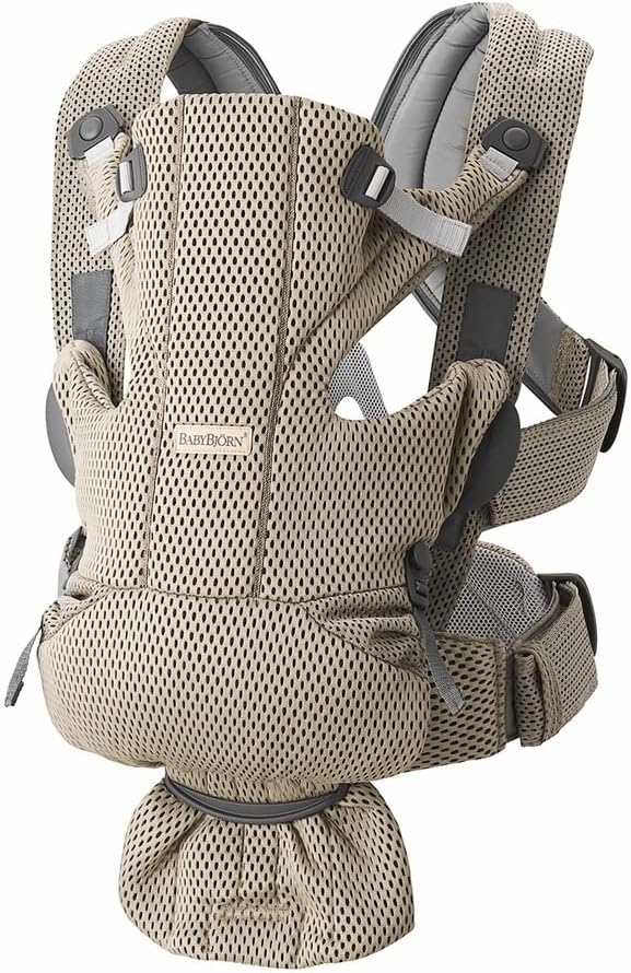 Baby Carrier Gray Beige Mesh