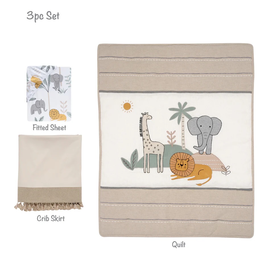 JUNGLE ADVENTURE 3PC BEDDING SET
