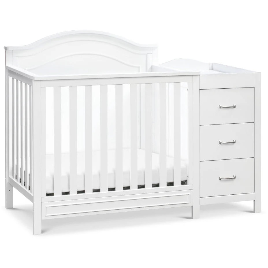 Charlie Mini Crib N Changer Wht