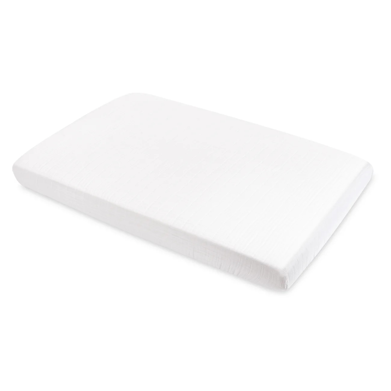 White Musline Mini Crib Sheet