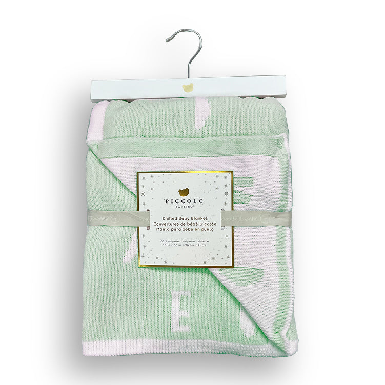 FEATHER CHENILLE BLANKET GREEN