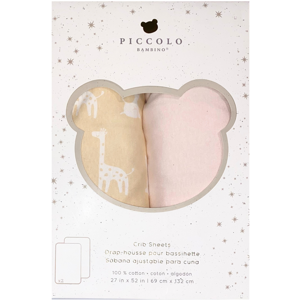 2PK JERSEY CRIB SHEET- PINK