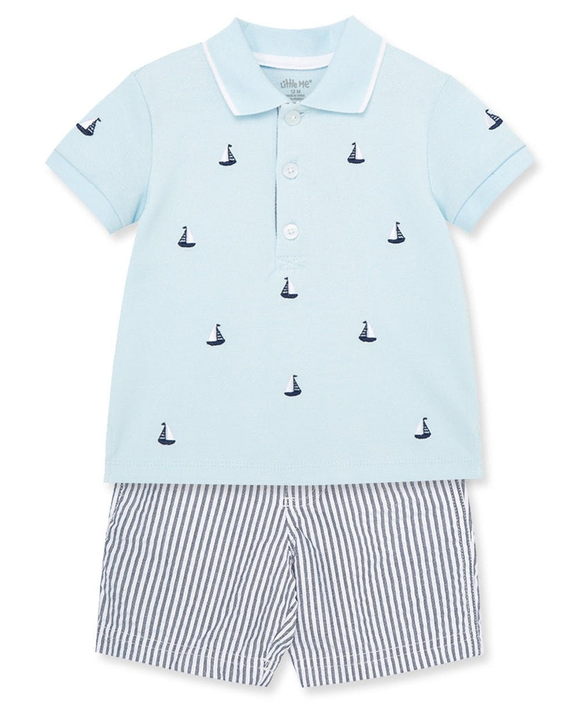 Sailboat Polo Short Set