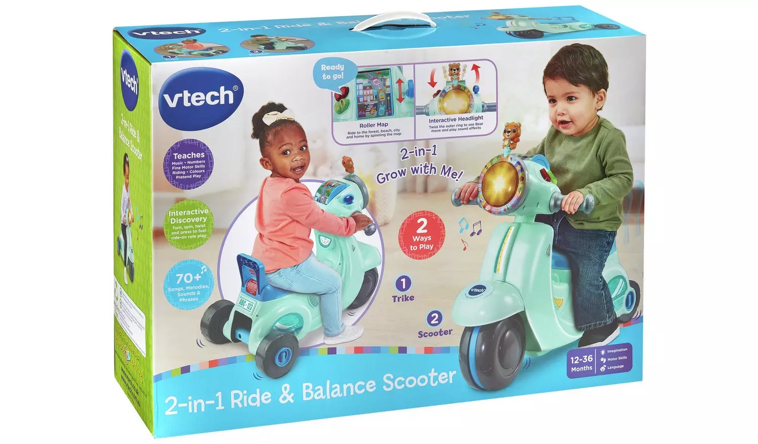 2-In-1 Ride & Balance Scooter