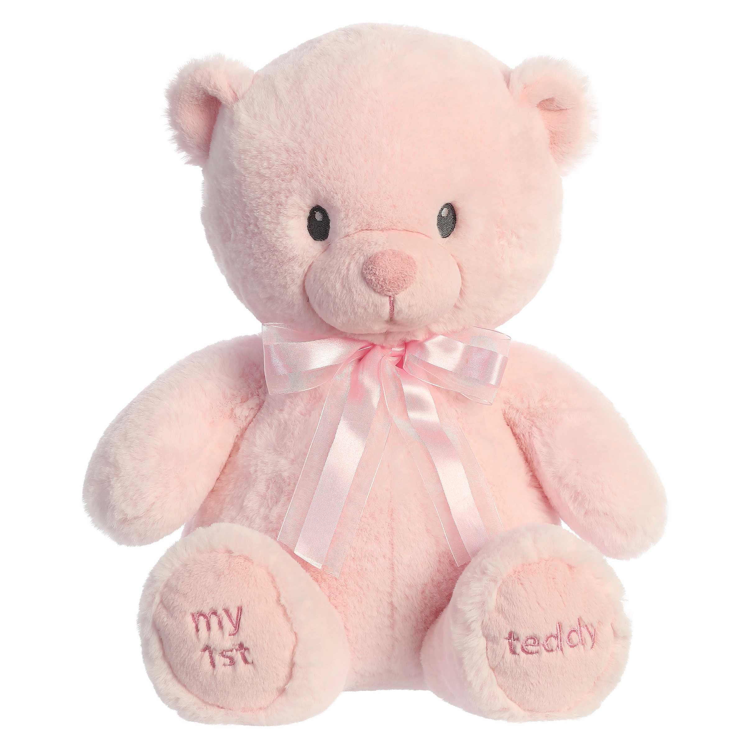 18" MY FIRST TEDDY PINK