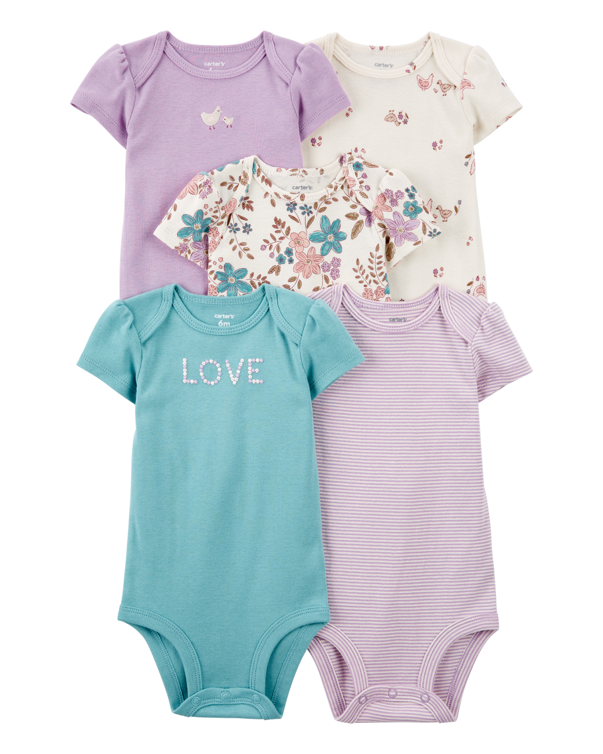 CARTERS 5PK ONESIE
