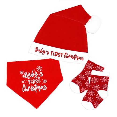 3 Pc set Red Snow  Flake