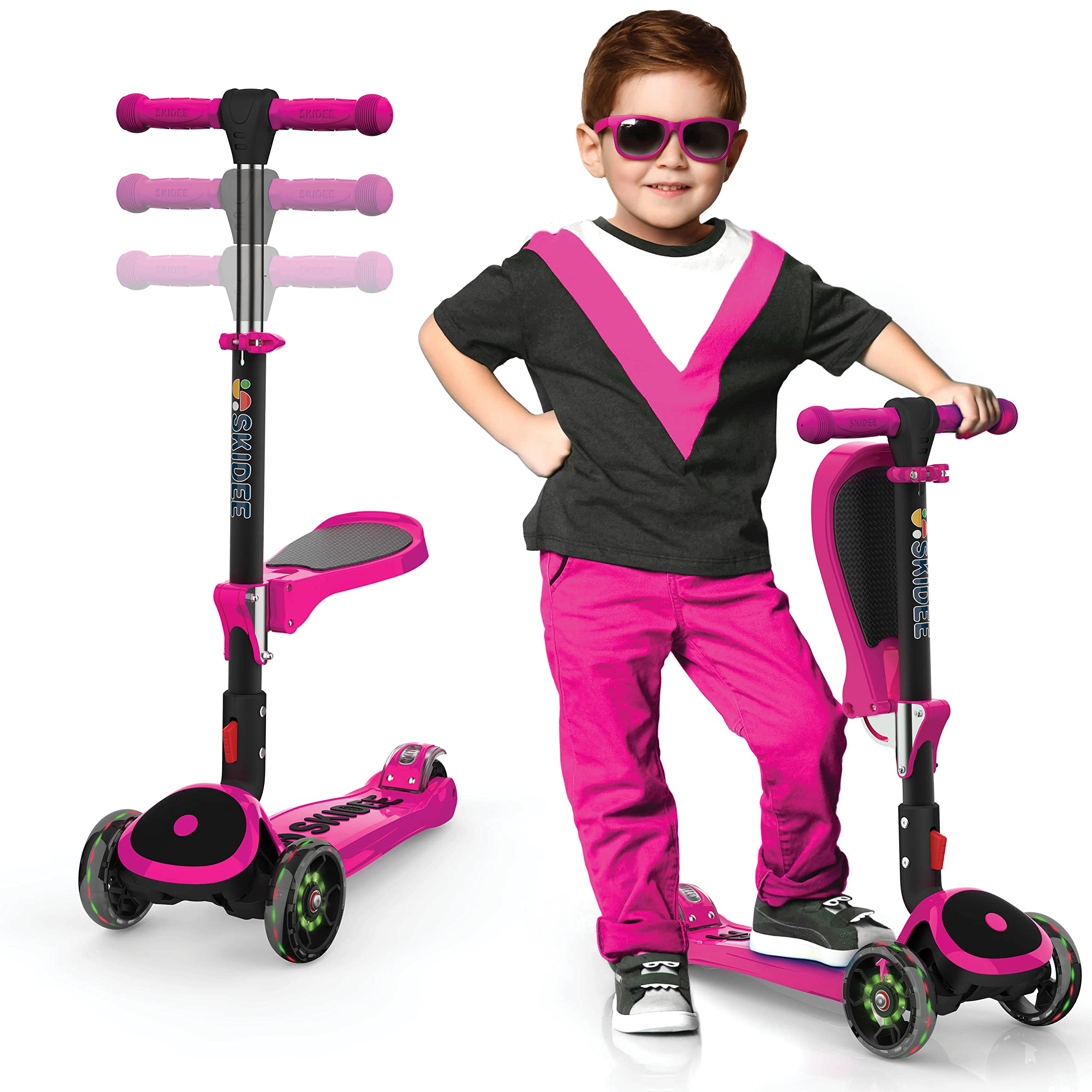 Skidee Wheels Scooter Pink