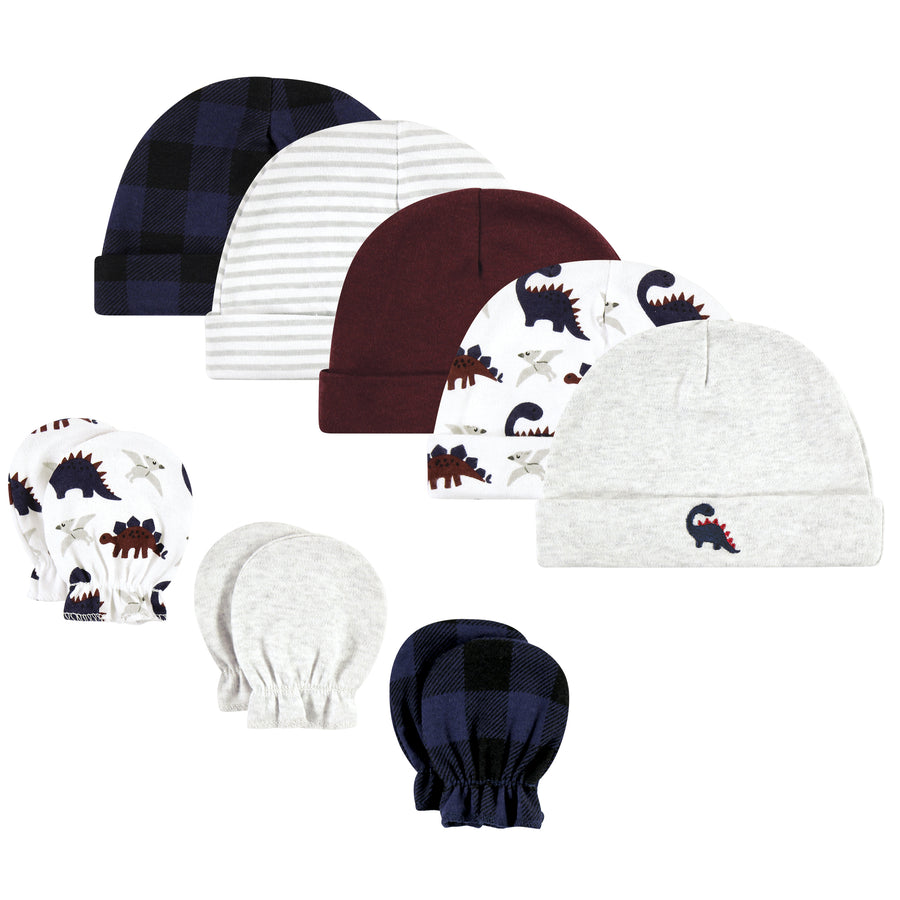 8pc Cap & Mitten Set