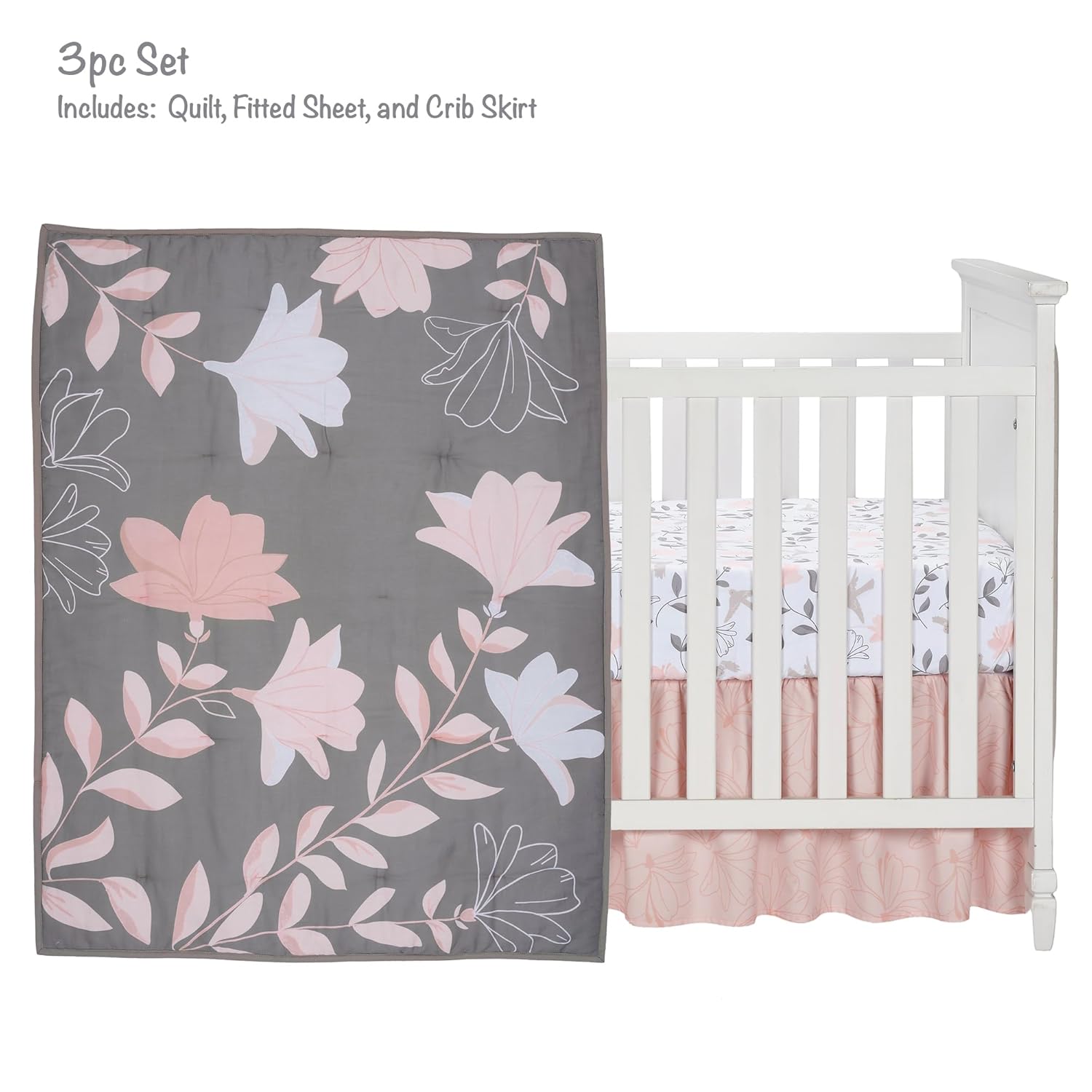 PETALS 3 PC BEDDING SET