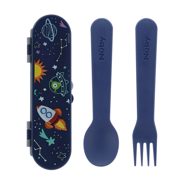 UTENSIL SET GALAXY PRINT