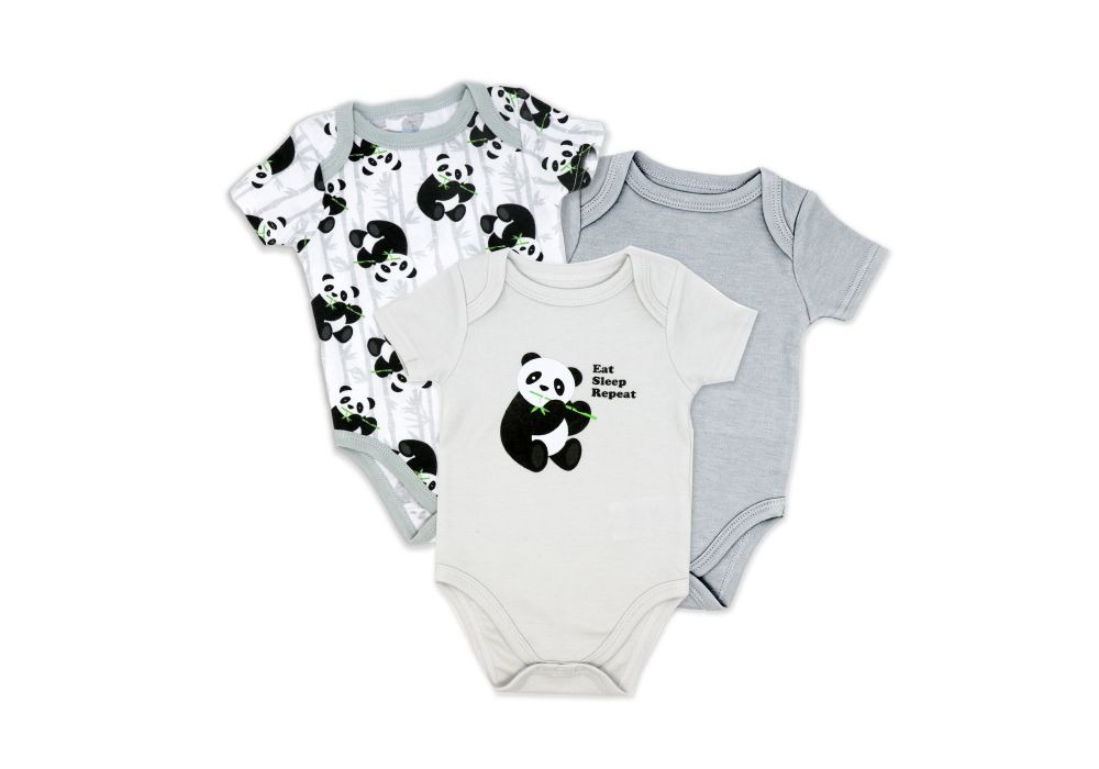 Panda 3pk Bodysuit