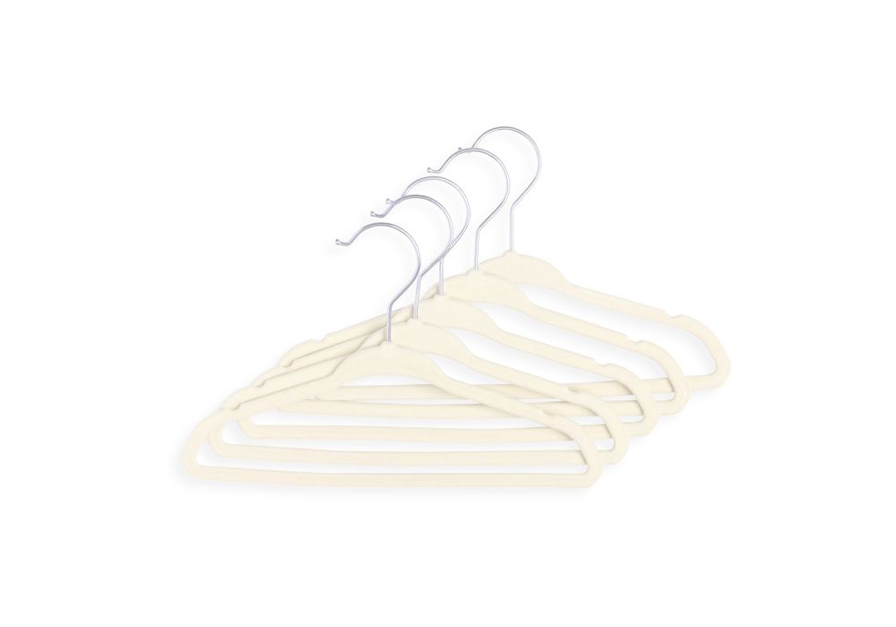 15pk Hangers Cream