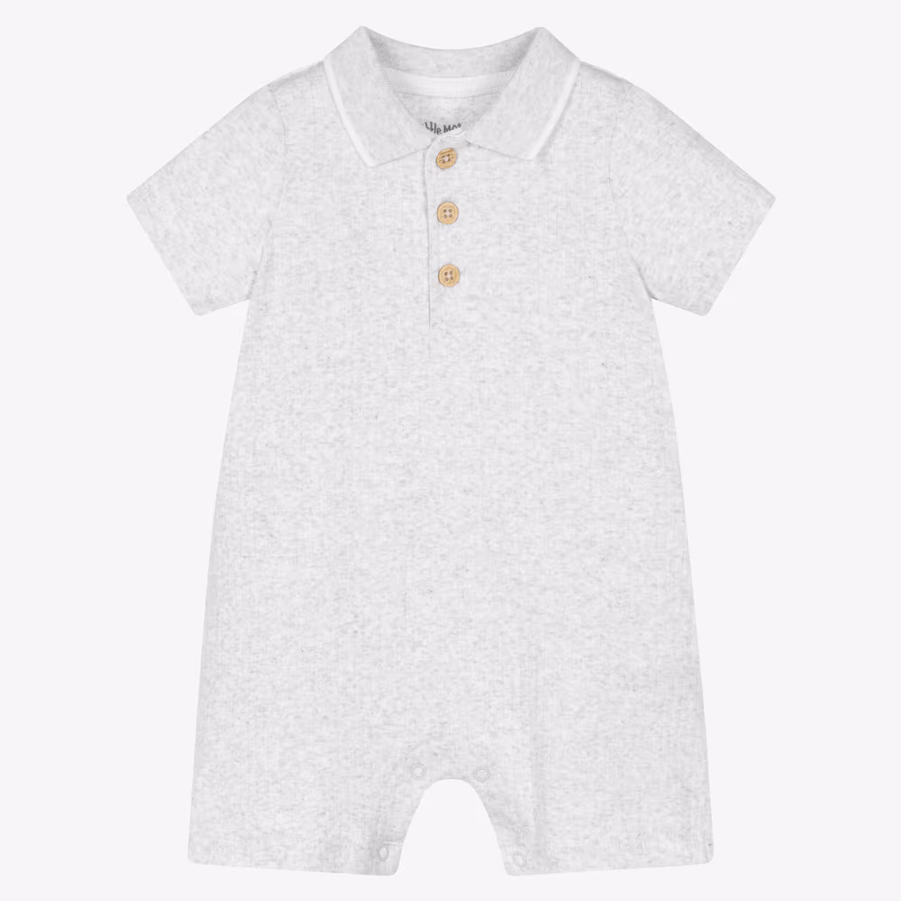 Grey Polo Romper