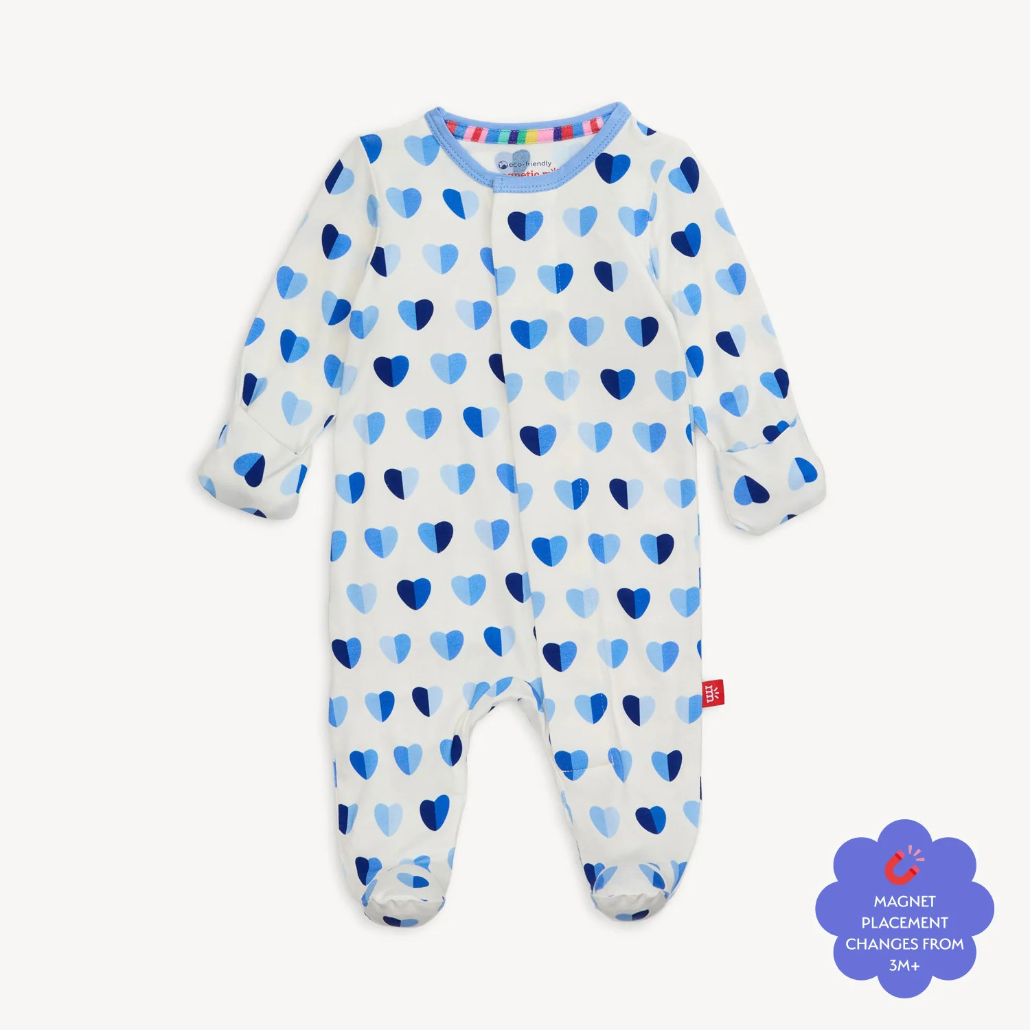 Blue XOXO Magnetic Footie
