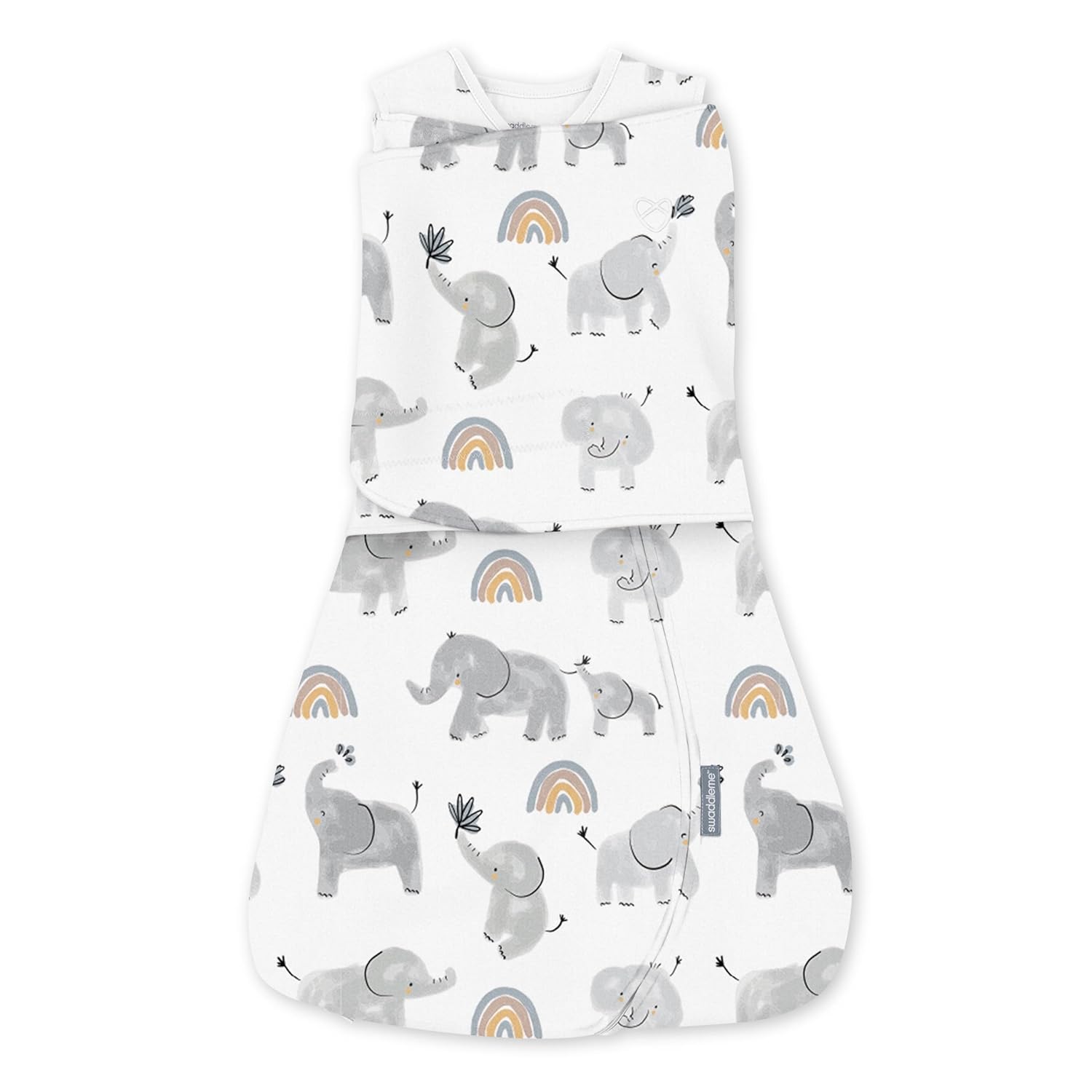 Happy Elephant Swaddle Blanket