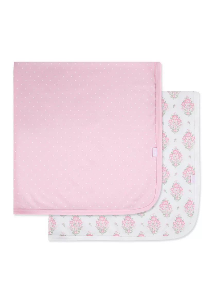 Floral 2pk Receiving Blanket