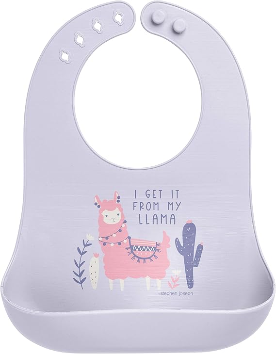 Silicone Bibs Llama