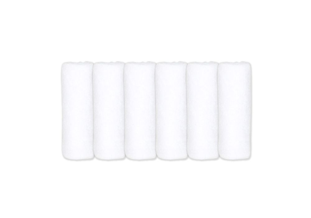 White 6pk Bamboo Washcloths