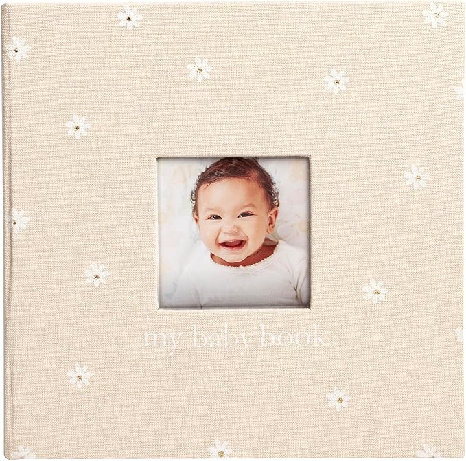 Daisy Print Sq Babybook