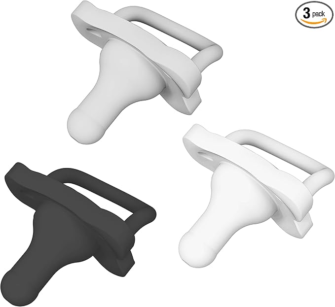 Soother&nbsp;&nbsp;0-6m BlkGry/White 3pk