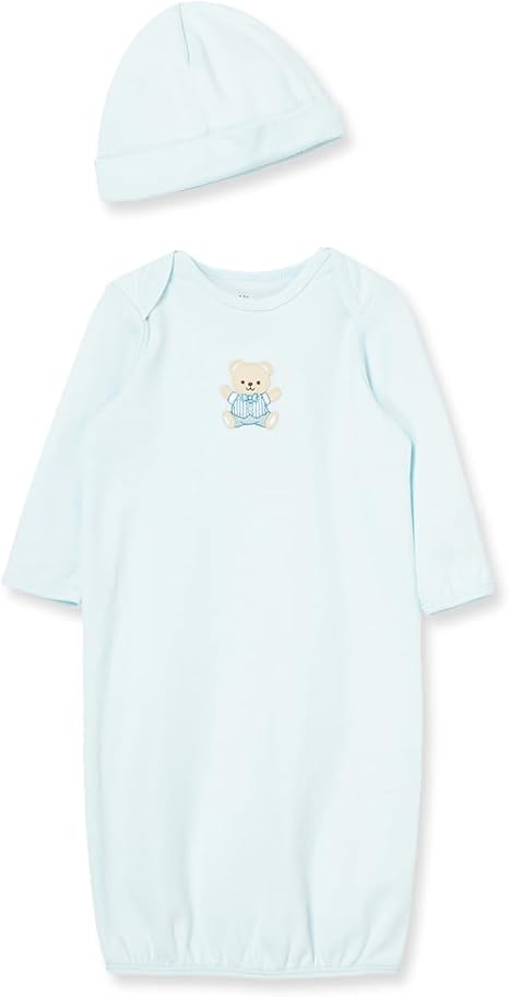 Cute Bear Gown/Hat 0-3M