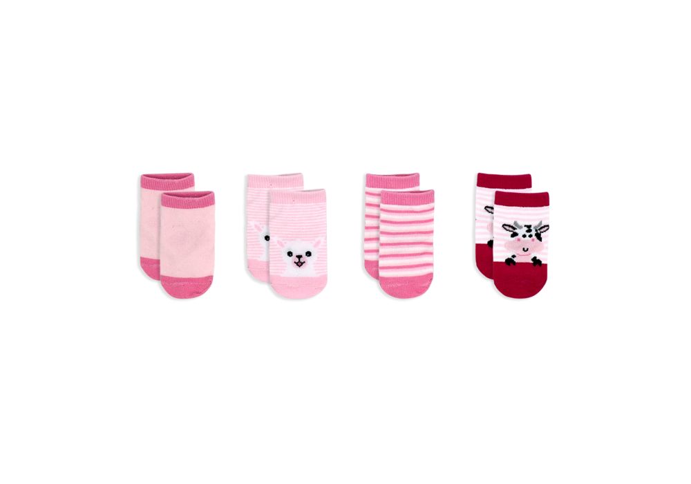 4PK SOCKS PINK