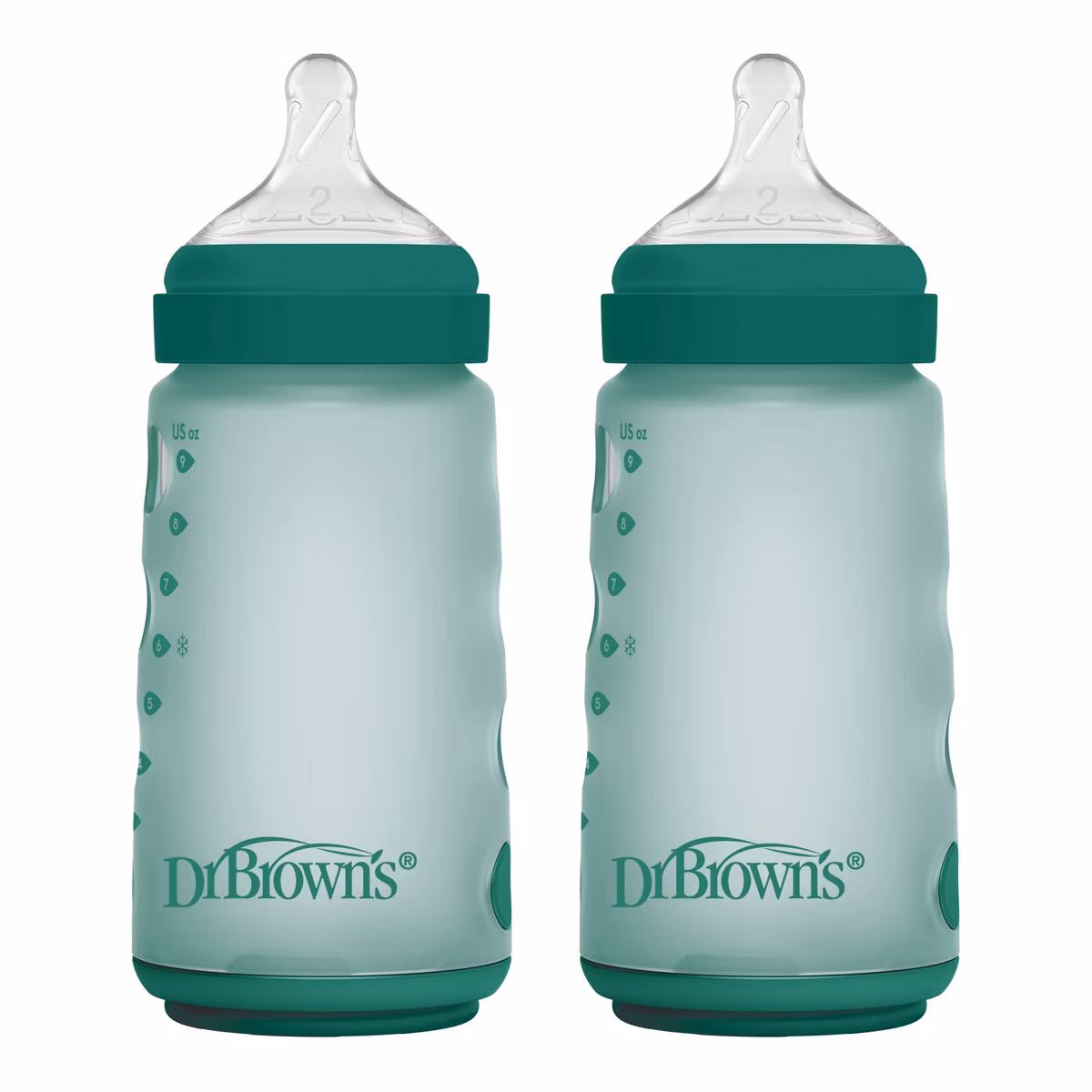 9oz Sil WN AC Btl Grn 2pk
