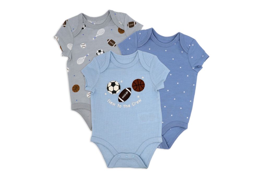 3pk Bodysuit Set Sports