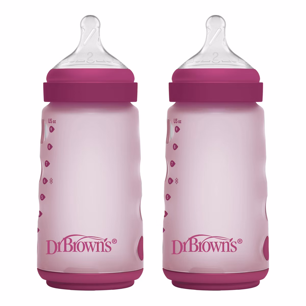 9oz Sil WN AC Btl Pnk 2pk