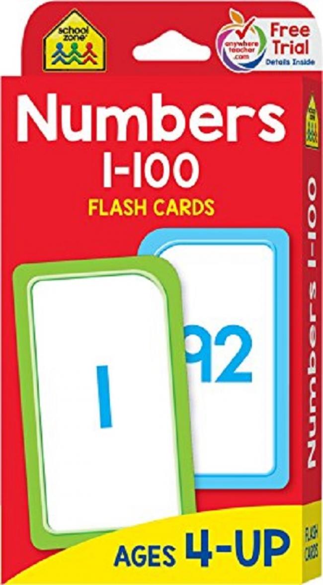 Numbers 1-100 Flash Cards
