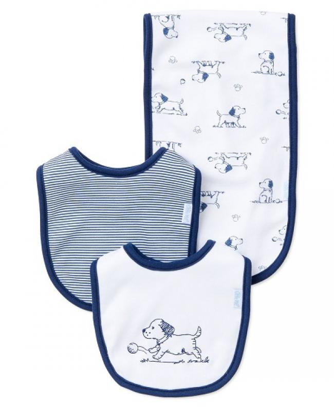 Puppy Toile Bib/Burp