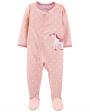 Carters Pink Horse Footie 18M