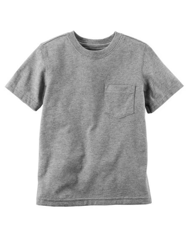 Carters Grey Pocket Tee 3M