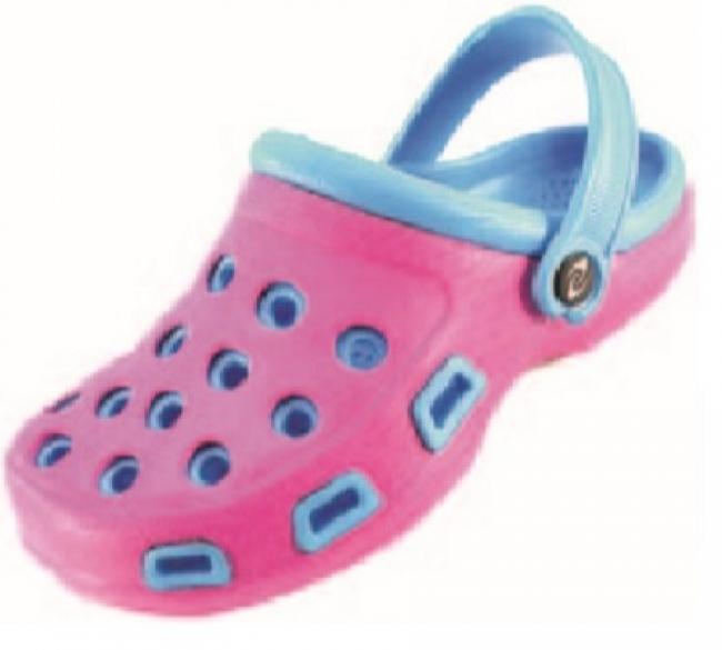 Girls Clog -Pink/Blu