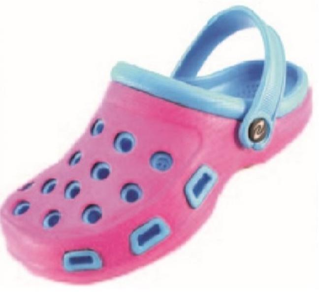 Girls Clog -Pink/Blu